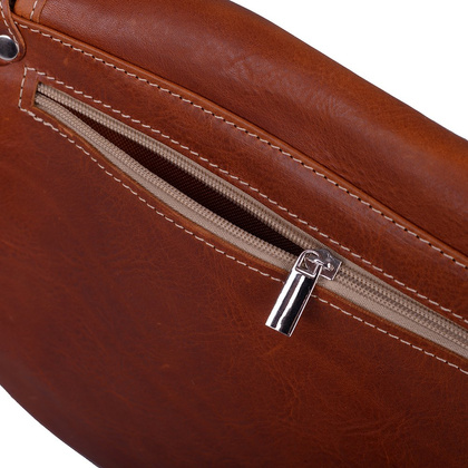 Torebka damska skórzana KEMER 886 Jasny Brąz