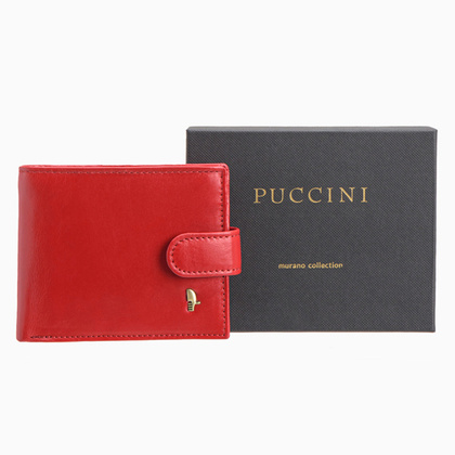 Portfel męski skórzany PUCCINI MURANO MU1953 3E Czerwony