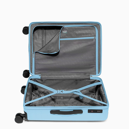 Średnia walizka PUCCINI MUNICH PC035B 7B Niebieska