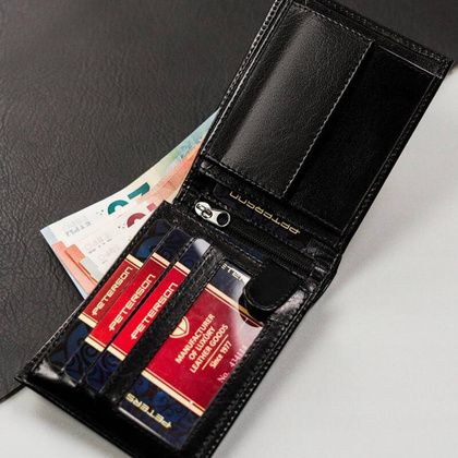 Portfel męski Peterson PTN 304-PR 2-1-1 czarny