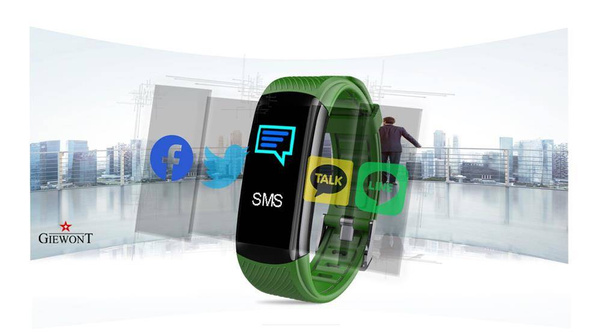 Smartband Giewont GW200-5 + Dodatkowy pasek zielony