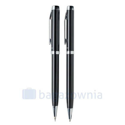 Zestaw piśmienny, długopis i ołówek automatyczny Luzern Czarny