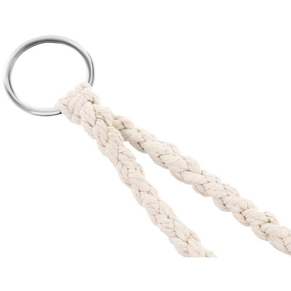 HAMAK AŻUROWY FOTEL WISZĄCY 80x60CM BIAŁY NEW STYL