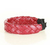 Wyplatana opaska ozdobna na włosy skóra ekologiczna boho czerwona MAZZINI - min. zamówienie 20 / 50 / 100 szt.
