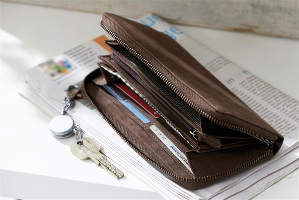 Portmonetka skórzana KEMER LADY Brązowa