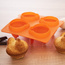 Forma do ciastek i pralin silikonowa pomarańczowa kurka