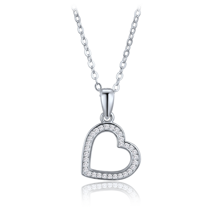 MINET Srebrny naszyjnik z sercem – matka