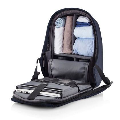 Bobby Hero XL plecak chroniący przed kieszonkowcami Niebiesko-niebieski