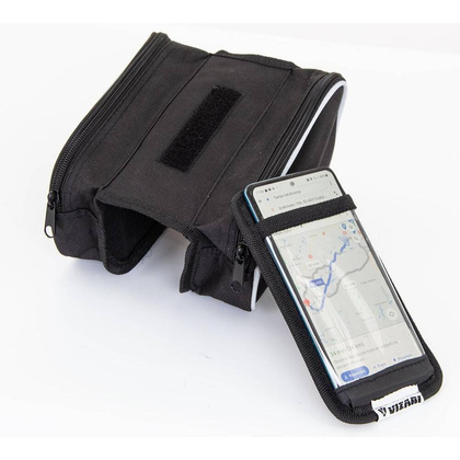 Sakwa torba rowerowa na ramę z etui na telefon K-076