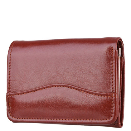 Portfel damski skórzany KEMER P11 Brązowy - min. zamówienie 20 / 50 / 100 szt.