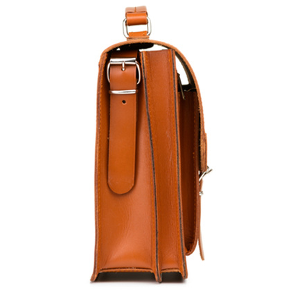 TECZKA SKÓRZANA 2W1 KEMER VOOC Vintage P112 BRĄZOWA