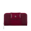 Damski portfel skórzany z suwakiem Canaletto croco bordowy PD2006s162 RFID
