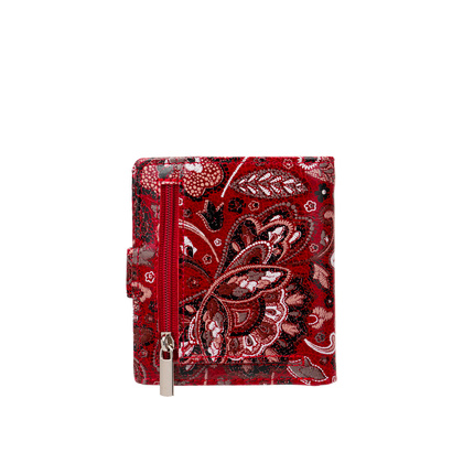 Czerwony portfel damski BajuBaj z naturalnej skóry licowej – funkcjonalny i stylowy PD1042s167