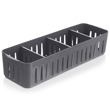 Organizer pojemnik kuchenny na przyprawy w torebkach zioła dzielony szary