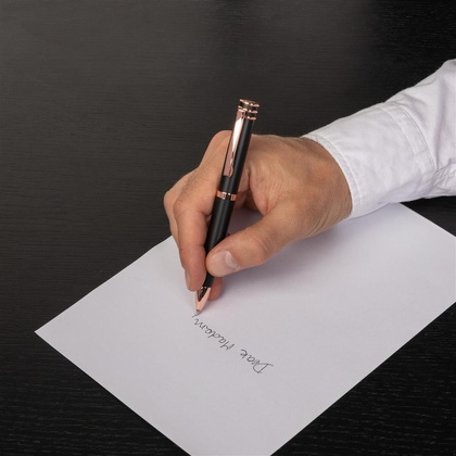 Długopis Austin Black/rosegold