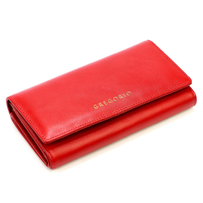 Portfel damski skórzany PELLUCCI IT-102 Czerwony