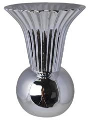 Wazon ceramiczny srebrny