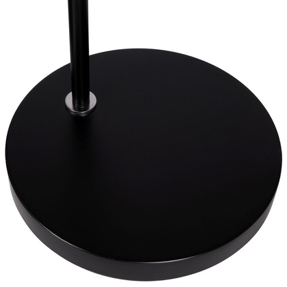 Lampa stojąca podłogowa metalowa do czytania nocna czarna loft 129 cm