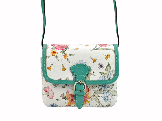 Torebka damska skórzana KEMER 112 FL Zielona