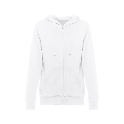 THC AMSTERDAM WOMEN WH. Bluza damska z kapturem i pełnym zamkiem