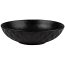Talerz ceramiczny czarny obiadowy głęboki na zupę SOHO CLASSIC 20 cm | 1 l