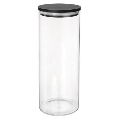Pojemnik na produkty sypkie szklany z pokrywką i uszczelką 1,2 l
