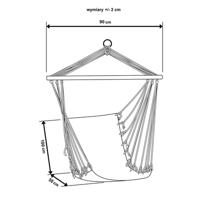 Hamak fotel brazylijski 100 x 50 cm Natura Jungle Light Royokamp