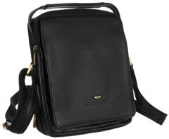 Skorzana listonoszka meska z tylna kieszonka