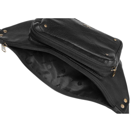 Skórzana nerka z podręczną kieszonką