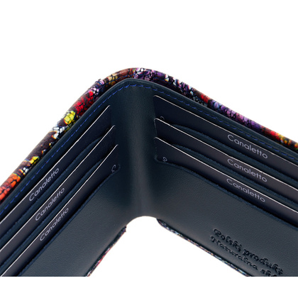 Mały portfel skórzany BajuBaj motyle PD1055Cs13 RFID