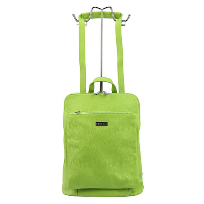 Średniej wielkości plecak z naturalnej, włoskiej skóry bydlęcej