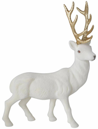 Renifer welurowy biały