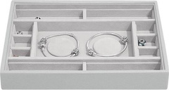 Szkatułka na charmsy Stackers kamienna szarość z przegródkami