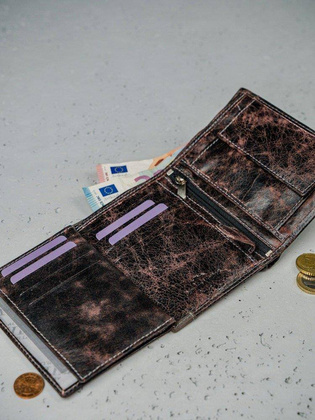 Ekskluzywny portfel skórzany męski skóra naturalna