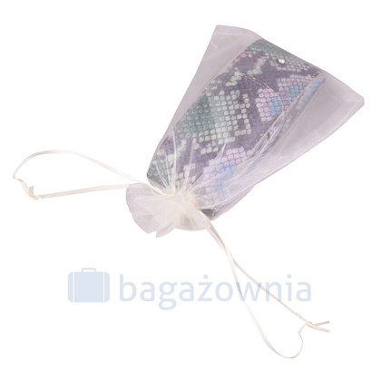 Etui na okulary skórzane KEMER ENO12 Łuska Multikolor - min. zamówienie 20 / 50 / 100 szt.