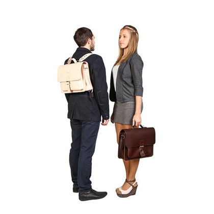 Modna teczka 3w1 skóra KEMER VOOC Vintage P25 brąz