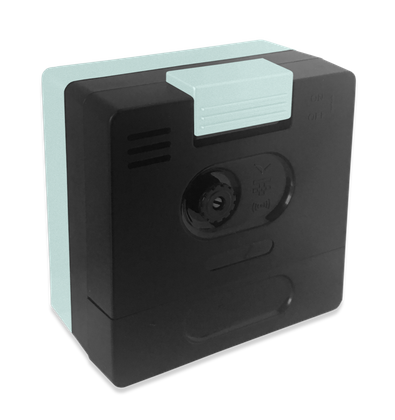 LAVVU Srebrno-niebieski budzik SWEEP - 3 LATA GWARANCJA!