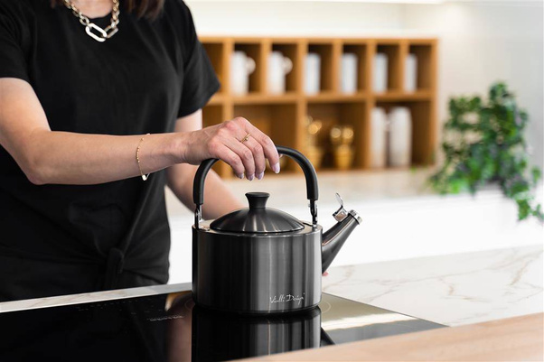 Czajnik 1,5l z gwizdkiem Diamante grafitowy matowy 28197