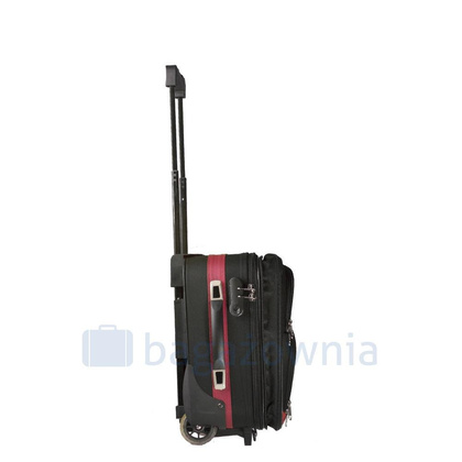 Bardzo mała walizka PELLUCCI RGL 652 WIZZ AIR Czarny/Czerwony