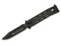 Nóż motylek K25 36214 Balisong Czarny