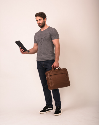 Teczka na laptop McKlein Bridgeport 17" Brązowa