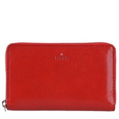 Portfel damski skórzany KEMER D48 Czerwony - min. zamówienie 20 / 50 / 100 szt.