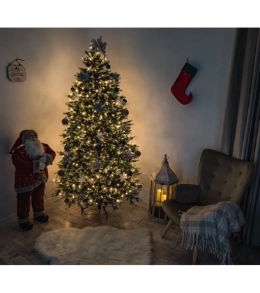 Choinka sztuczna PE07 150 cm napruszana z metalowym stojakiem