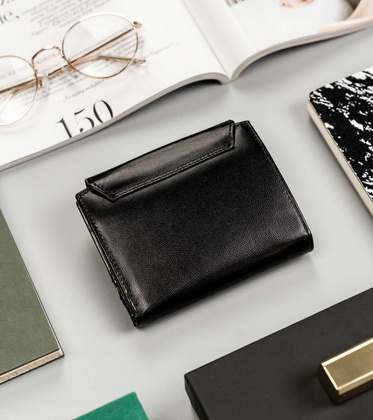 Skórzany portfel damski z systemem rfid