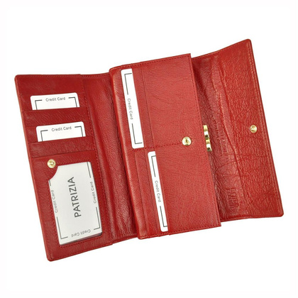 Portfel damski skórzany PELLUCCI IT-109 RFID czerwony