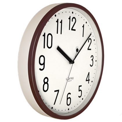 LAVVU Brązowy zegar PASTELS SWEEP - 3 LATA GWARANCJA ⌀29,5cm