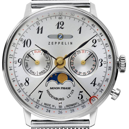 Zegarek Zeppelin LZ129 Hindenburg 7037M-1 Quarz Srebrny