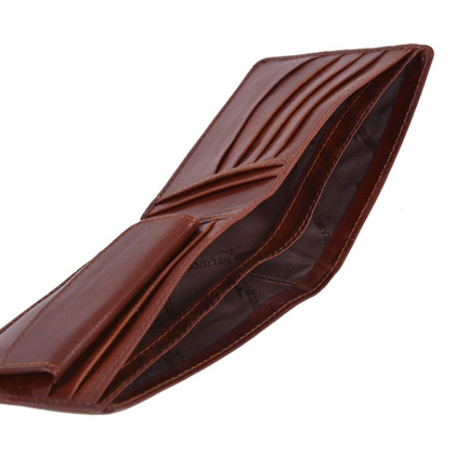 Portfel męski skórzany BELLUCCI M10 Jasno brązowy - min. zamówienie 20 / 50 / 100 szt.