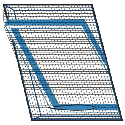 Moskitiera siatka na okno dachowe owady komary 120x140 cm czarna