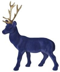 Renifer granatowy zamszowy mały